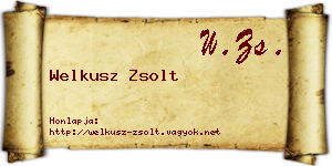 Welkusz Zsolt névjegykártya